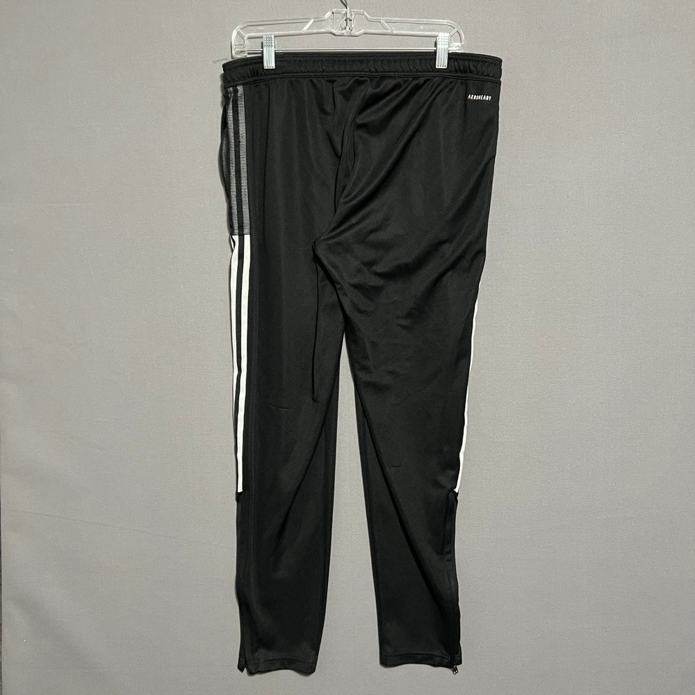 Adidas Aeroready Tiro Training Pants Black White Stripes XL Joggers Track Pants
